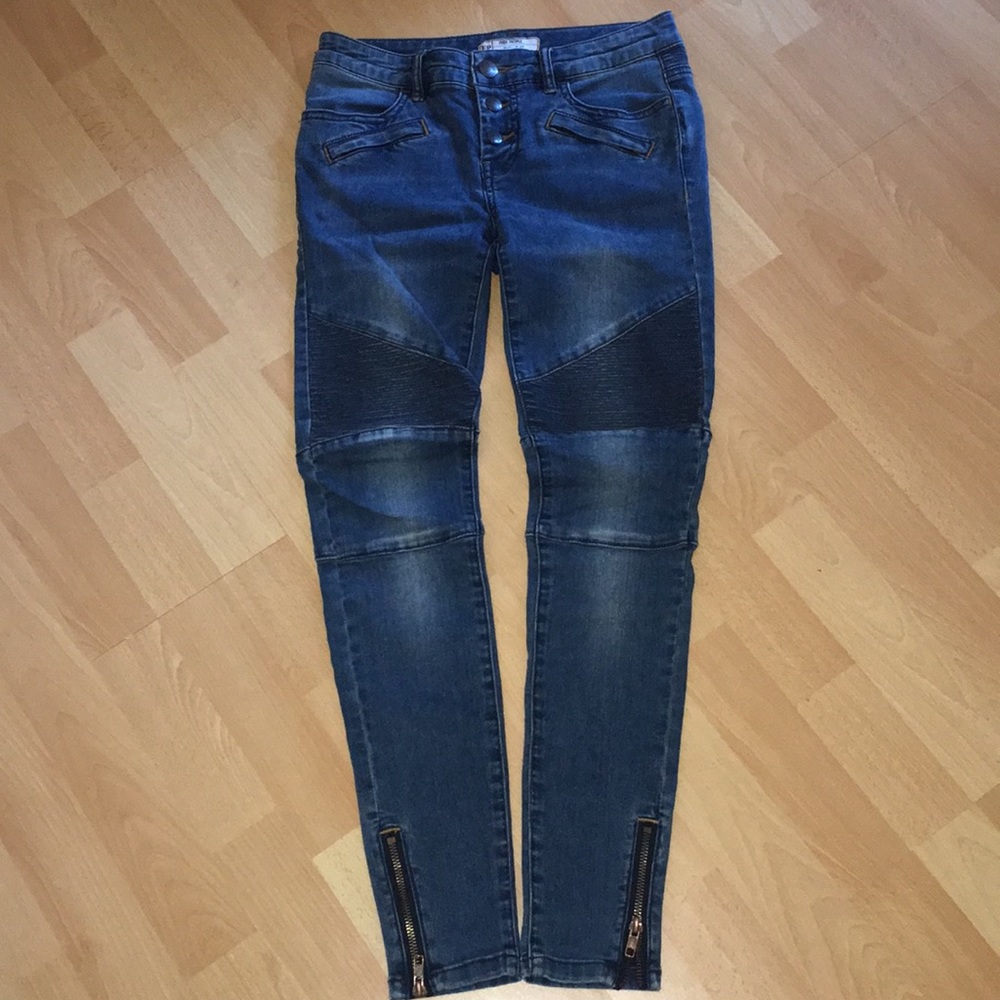 Free People Moto Jeans